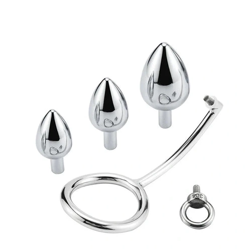 Anal Set with 4663 Hook Stainless DiscreetChoice Ring Cock Steel 0405